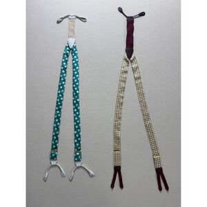 Two Trafalgar Adjustable Button On Suspenders One Size Fits Most